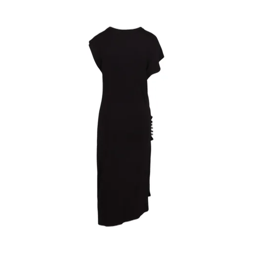 Paco Rabanne Draped Pression Jersey Dress