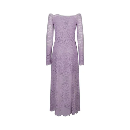 Paco Rabanne Lace Lavender Maxi Dress