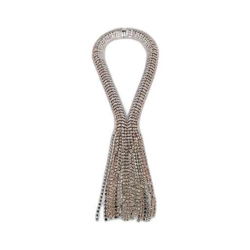Paco Rabanne Rhinestone Dangling Detailed Necklace