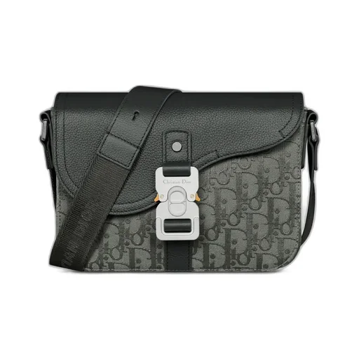 Small Saddle Messenger Bag With Flap