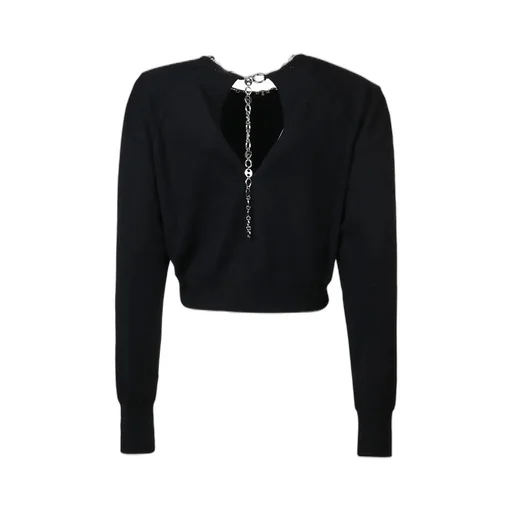 Paco Rabanne Chain Detailed Crewneck Sweater