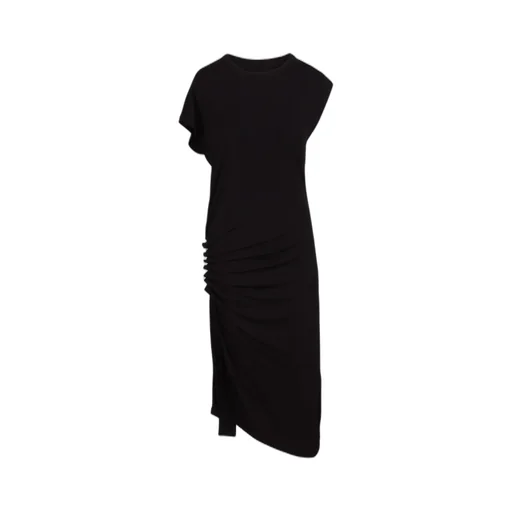Paco Rabanne Draped Pression Jersey Dress