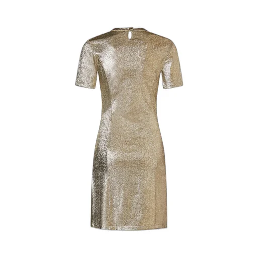 Paco Rabanne Side Buttoned Asymmetric Mini Dress