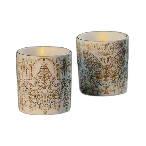 Set Of Two Scented Mini Candles: Sapin CyprÈS And Griotte Gingembre
