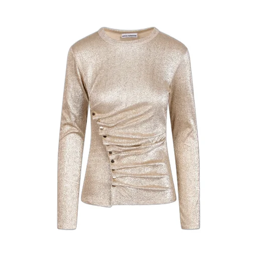 Paco Rabanne Fitted Crewneck Long-Sleeved Top