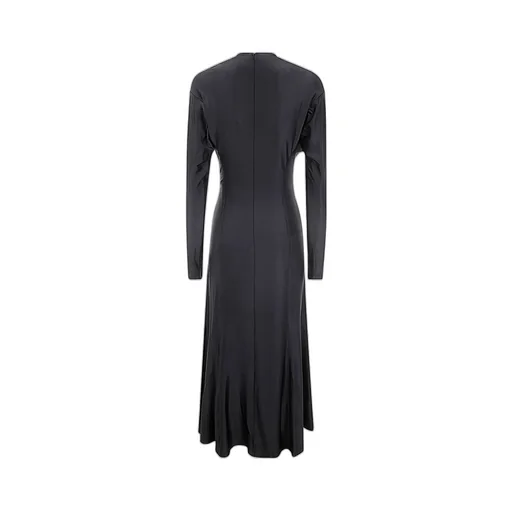 Paco Rabanne Crewneck Gathered Dress