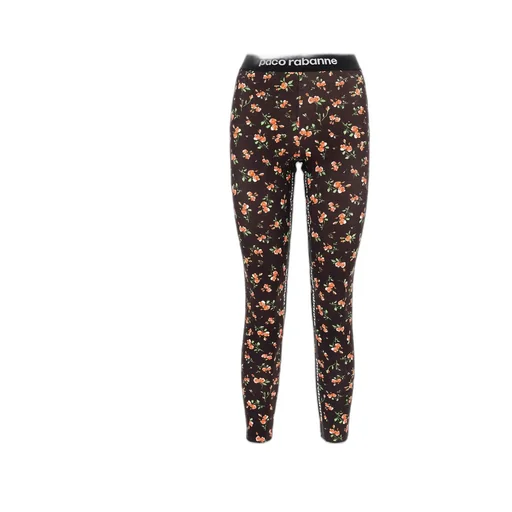 Paco Rabanne Floral Printed Leggings