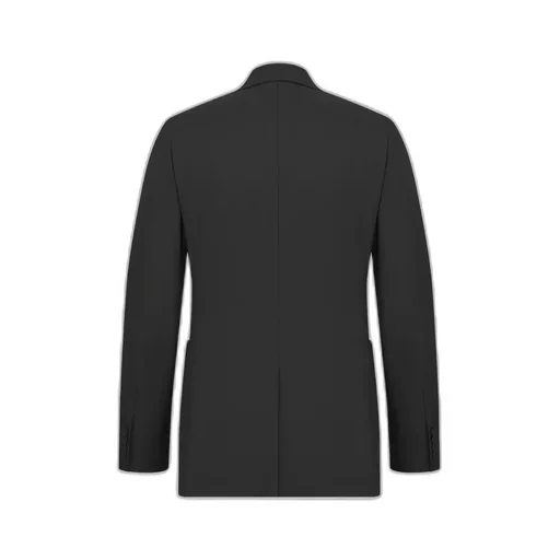 Double-Breasted Jacket With Buttoned Strap