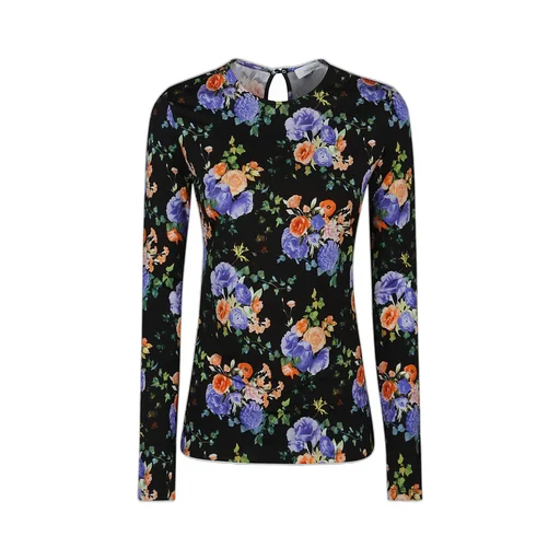 Paco Rabanne Floral Print Jersey Top