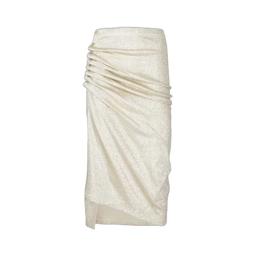 Paco Rabanne Glitter High-Waist Skirt