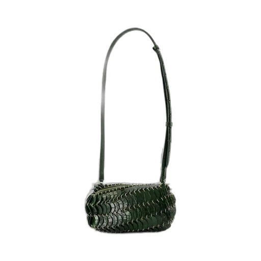 Paco Rabanne Discs Detailed Embossed Crossbody Bag