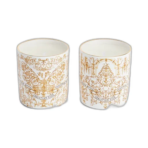 Set Of Two Scented Mini Candles: Sapin CyprÈS And Griotte Gingembre