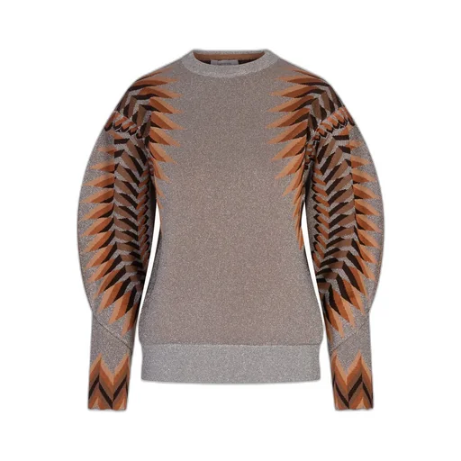 Paco Rabanne Long-Sleeved Lurex Jacquard Jumper