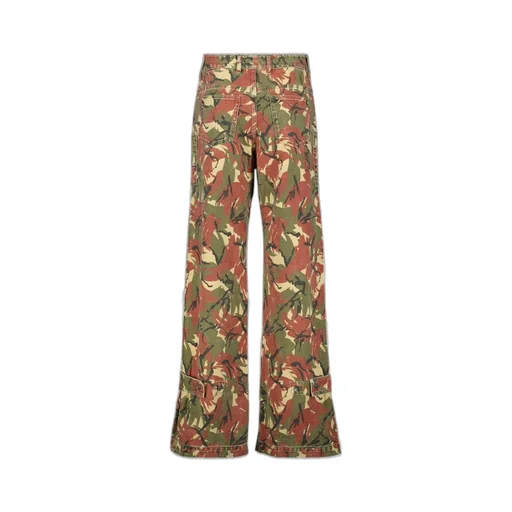 Paco Rabanne Camouflage-Print Washed Effect Jeans