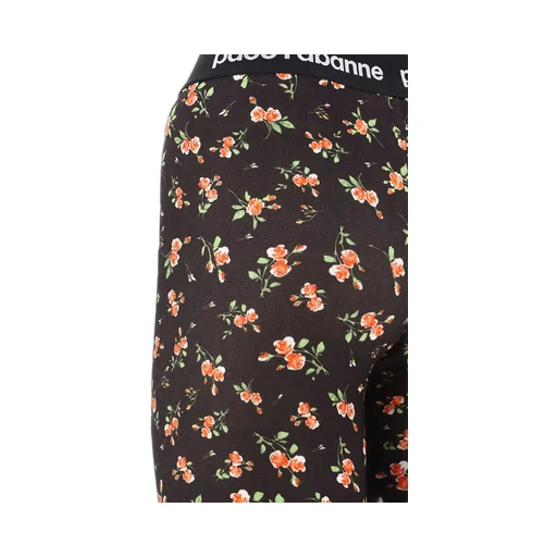Paco Rabanne Floral Printed Leggings