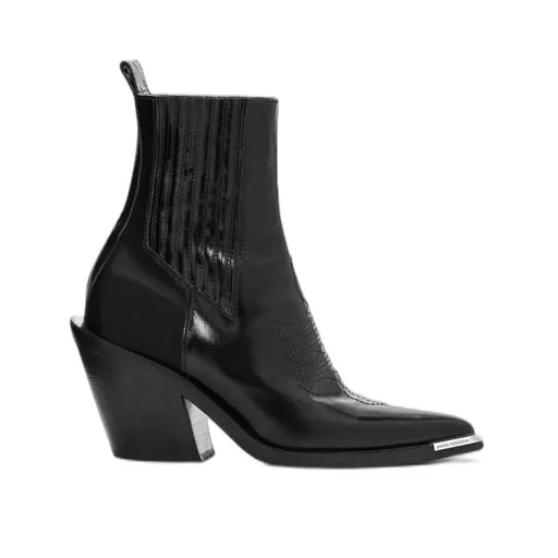 Paco Rabanne Pointed-Toe Chelsea Heeled Boots