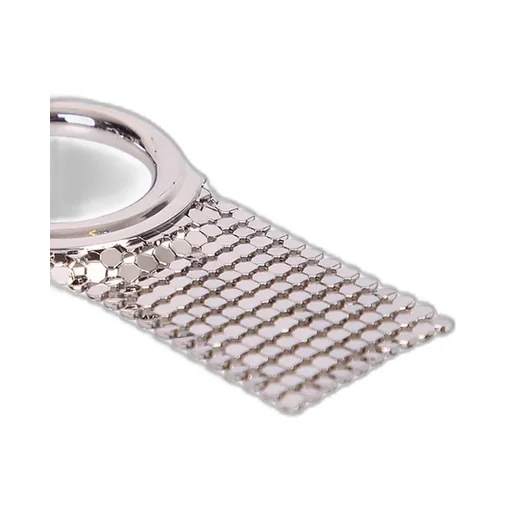 Paco Rabanne Mesh-Trimmed Hoop Hanging Earrings