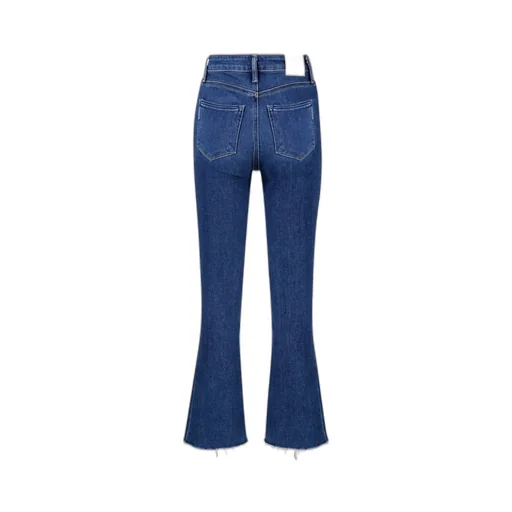 Paige Flared-Leg Cropped Jeans