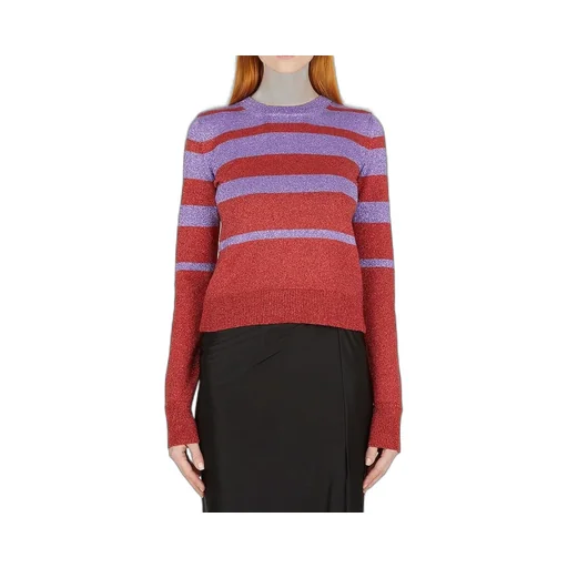 Paco Rabanne Metallic Striped Knitted Sweater