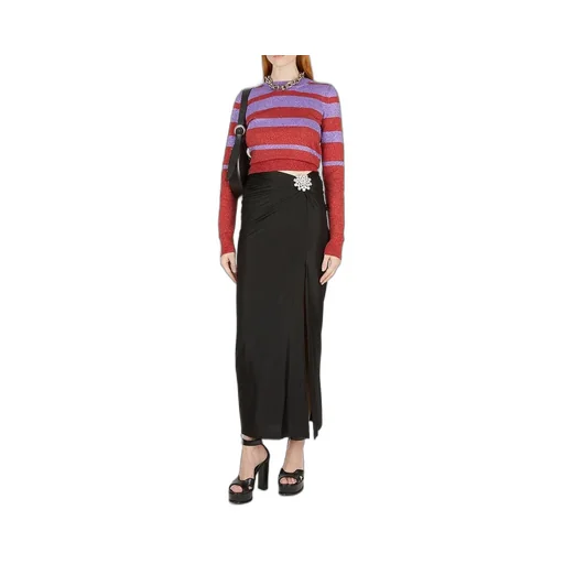 Paco Rabanne Metallic Striped Knitted Sweater