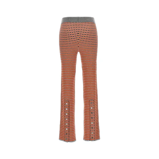 Paco Rabanne Check Patterned Slim Fit Trousers