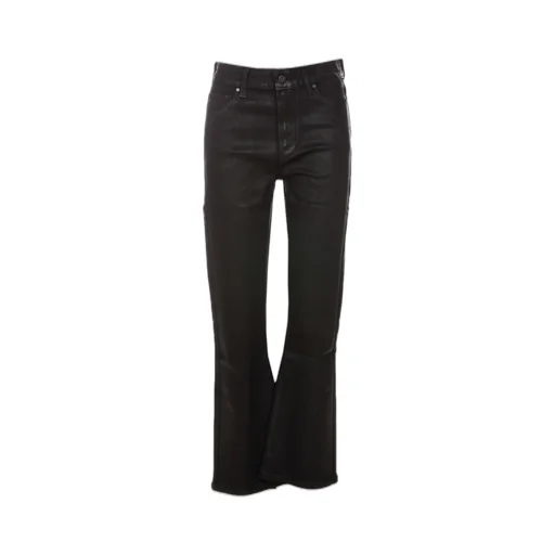 Paige Claudine Coated Flared Slim-Cut Jeans