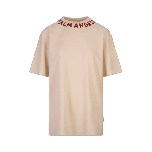 Palm Angels Logo Printed Crewneck T-Shirt