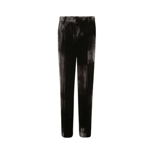 P.A.R.O.S.H. Pleat Detailed Wide-Leg Velvet Trousers