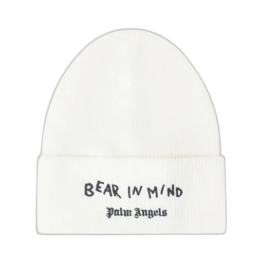 Palm Angels Bear Patch Knitted Beanie