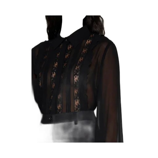 P.A.R.O.S.H. Lace-Detailed Long-Sleeved Shirt
