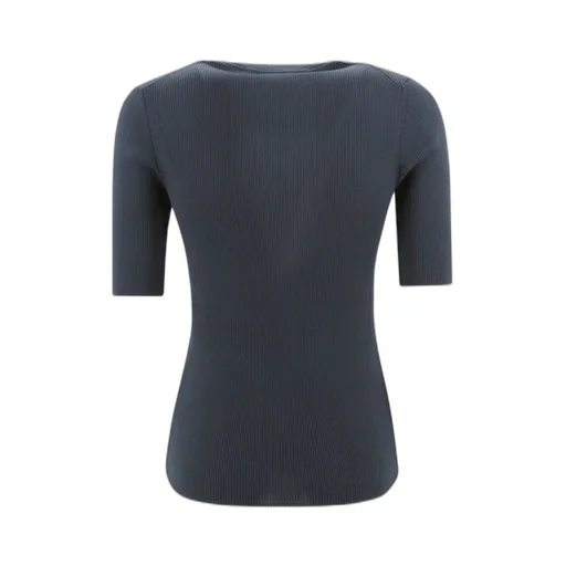 P.A.R.O.S.H. Short-Sleeved Crewneck Knitted Top