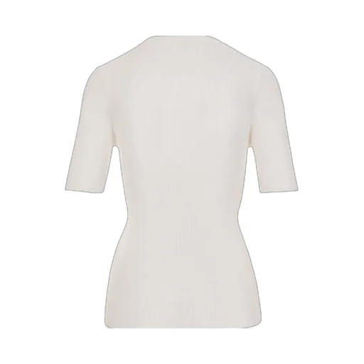 P.A.R.O.S.H. Short-Sleeved Crewneck Knitted Top
