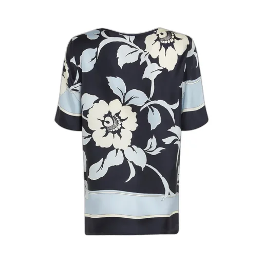 P.A.R.O.S.H. Floral Printed Satin Top