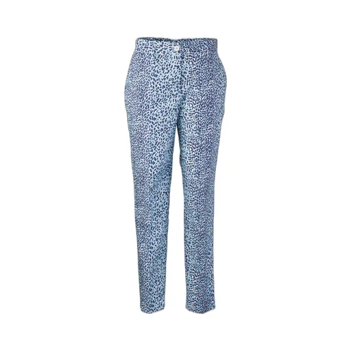 P.A.R.O.S.H. Leopard Printed Cropped Tailored Trousers