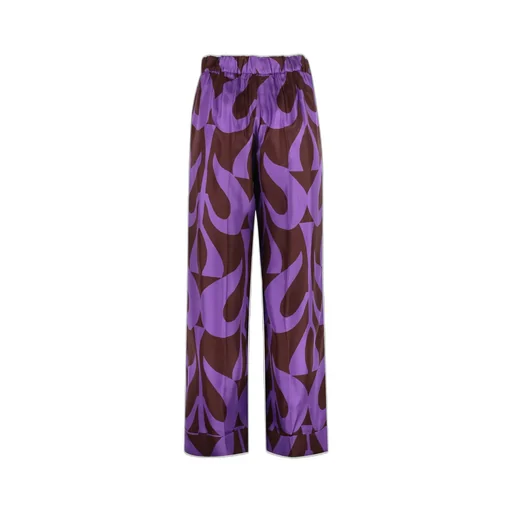 P.A.R.O.S.H. Graphic Printed Satin Trousers
