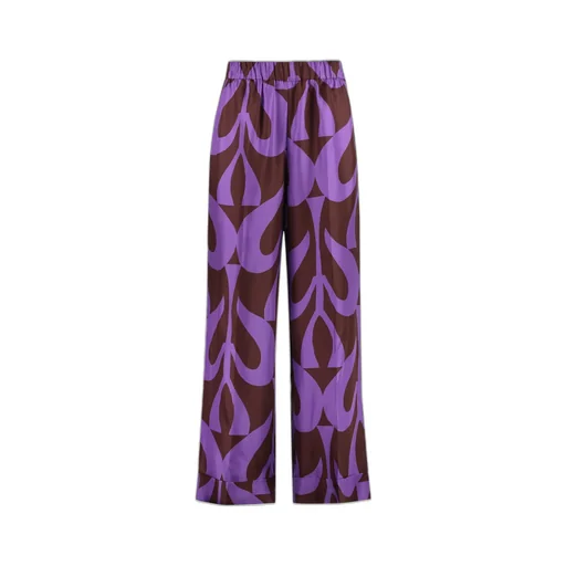 P.A.R.O.S.H. Graphic Printed Satin Trousers