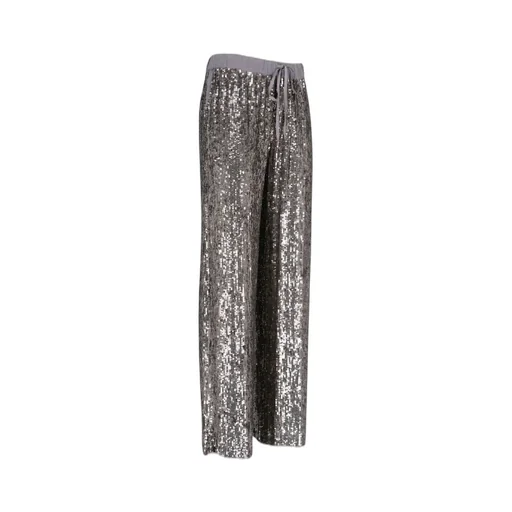 P.A.R.O.S.H. Sequin Embellished Wide-Leg Pants