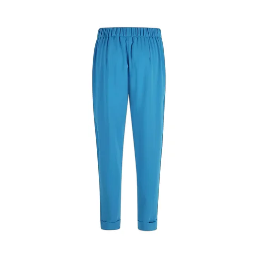 P.A.R.O.S.H. Mid-Rise Turn-Up Hem Tapered Trousers