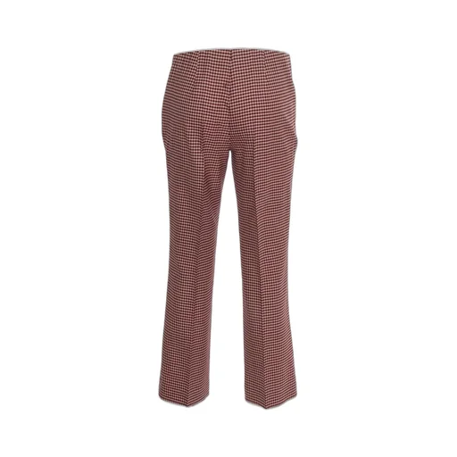 P.A.R.O.S.H. Check Patterned Flared Trousers