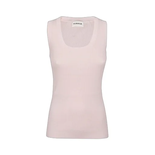 P.A.R.O.S.H. Scoop Neck Fine Ribbed Top