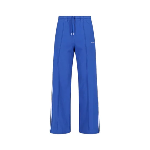 P.A.R.O.S.H. Logo Embroidered Straight Poplin Trousers