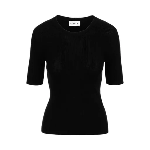 P.A.R.O.S.H. Short-Sleeved Crewneck Ribbed Top