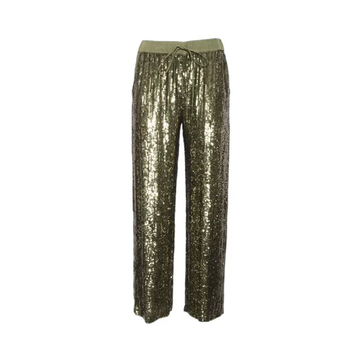 P.A.R.O.S.H. Sequin Embellished Wide-Leg Pants