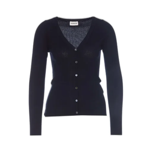 P.A.R.O.S.H. Long-Sleeved V-Neck Buttoned Cardigan