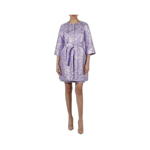 P.A.R.O.S.H. Phillys Jacquard Belted Coat