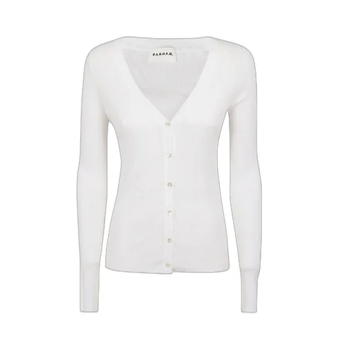 P.A.R.O.S.H. Long-Sleeved V-Neck Buttoned Cardigan