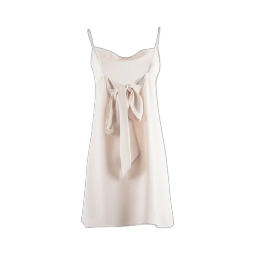 P.A.R.O.S.H. Bow-Detailed Satin Dress