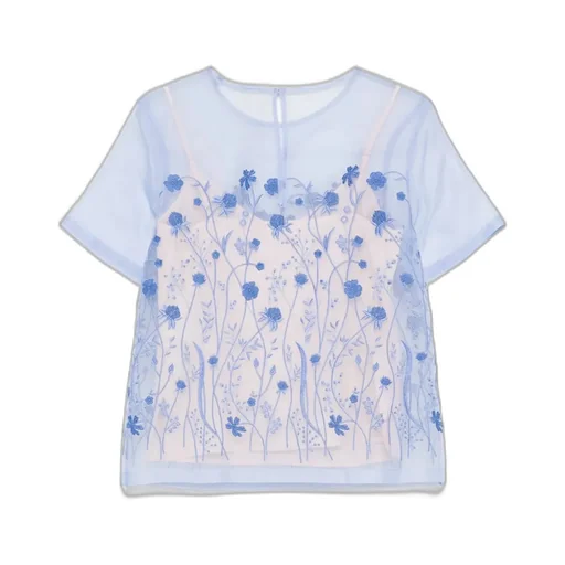 P.A.R.O.S.H. Layered Floral Embellished Top