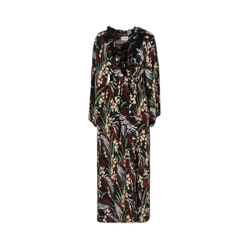 P.A.R.O.S.H. Printed Crepe Midi Dress