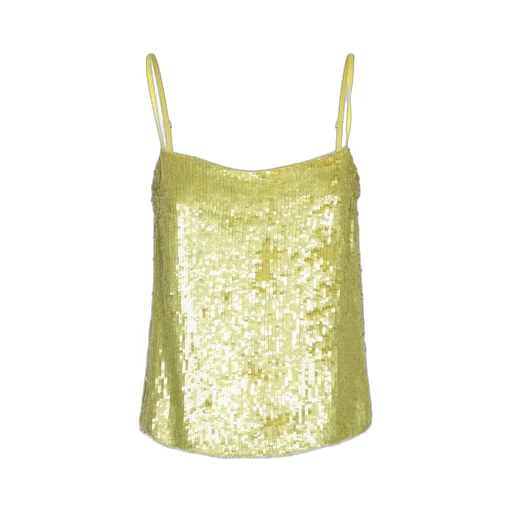 P.A.R.O.S.H. Sequin-Embellished Spaghetti Strap Top
